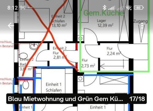 Foto - 2 Zimmer Tageslichtbad Miete Home Office Studium Wellness