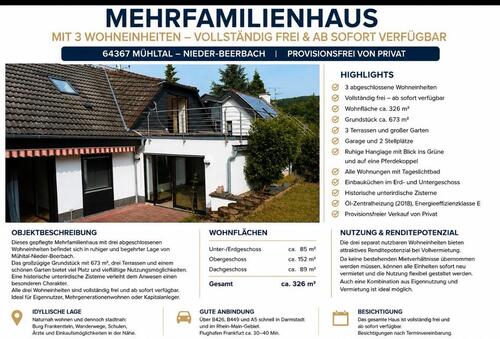 Foto - Freistehendes Haus mit drei geschlossenen Wohneinheiten