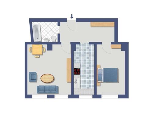 Foto - 2 Zimmer Etagenwohnung zur Miete in Dresden