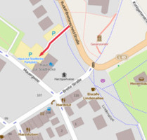 gr. PKW-Stellplatz im Stadtzentrum von Wernigerode (Ölberg)