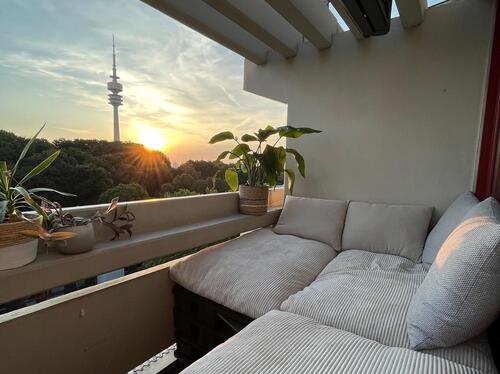 Foto - Exklusive 2-Zimmer-Penthouse Wohnung Alpen und Olympiaturmblick