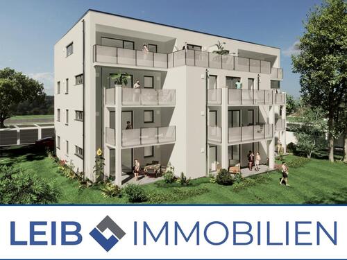 Foto - Erstbezug: Barrierefreie 2-Zimmer-Wohnung mit Balkon, Einbauküche, Garage und Stellplatz