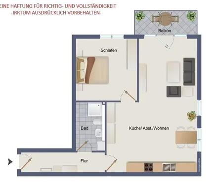 Foto - 2 Zimmer Etagenwohnung in Brande-Hörnerkirchen