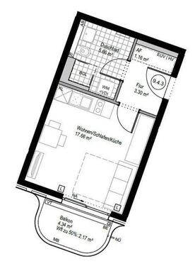 Foto - 1 Zimmer Etagenwohnung in München