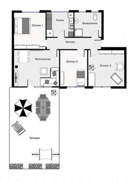 Foto - 4 Zimmer - Dachterrasse - Garage