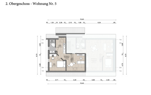 Foto - 3 Zimmer Maisonettenwohnung zur Miete in Haigerloch
