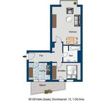 Großzügig wohnen! - 687,00 EUR Kaltmiete, in Halle (Saale) (PLZ: 06108)