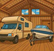 Stellplatz, Halle, Wohnmobil, Auto, Boot - Kienberg