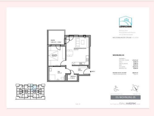 Foto - 2.5 Zimmer Erdgeschoßwohnung zum Kaufen in Kelheim