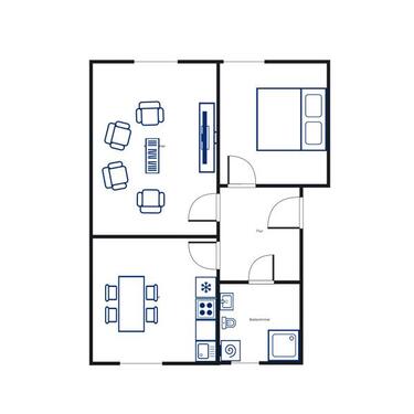 Foto - 2 Zimmer Etagenwohnung zur Miete in Kassel