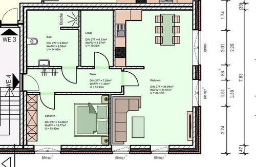 Foto - Erstbeszug! 2ZKB im EG QNG KfW40+ in Collinghorst