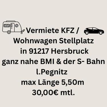 Foto - KFZ Wohnwagen Außenstellplatz 91217 Hersbruck naheBMI l. Pegnitz