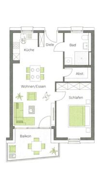 Foto - 2 Zimmer Etagenwohnung zur Miete in Köngen