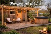 Foto - Glampinghütte mit Hot Tub Holzhütte im Bauerngarten