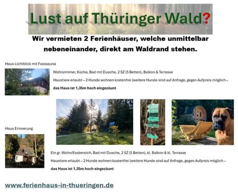 Foto - Ferienhaus im Thüringer Wald - 75,00 EUR Kaltmiete,