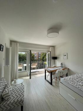 Foto - Ab 01.01. Zwischenmiete Sierichstr. möbliert 1 Zi Whg Balkon