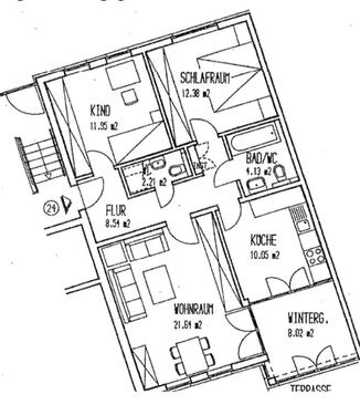 Foto - 3 Zimmer Etagenwohnung zur Miete in Wolfsburg