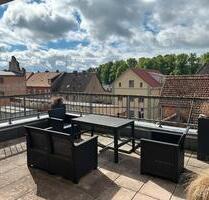 Möblierte Wohnung mit Terrasse, über 2 Etagen in Plau am See