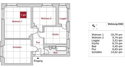 Foto - 3 Zimmer Etagenwohnung zur Miete in Dresden