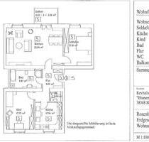 Sanierte 3-Zi.-Denkmalwohnung, 107 m², Balkon, 2 Stellplätze - Grasleben