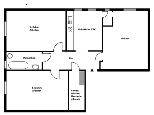 Foto - 3 Zimmer Etagenwohnung in Einbeck