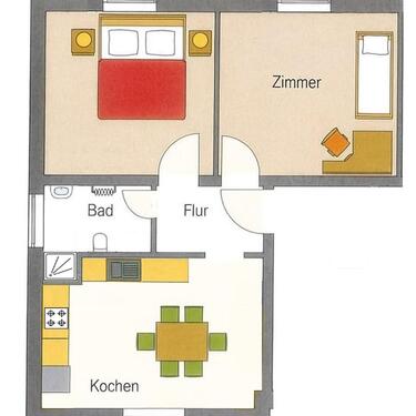 Foto - Möblierte 2-Zimmer-Wohnung in Altenessen - Ebenfalls WG-geeignet!