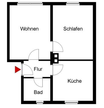 Foto - 2 Zimmer Etagenwohnung zur Miete in Aalen