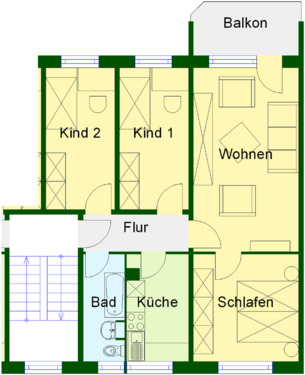 Foto - Etagenwohnung in Wernigerode zur Miete