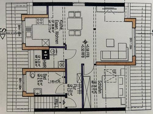 Foto - Dachgeschosswohnung 2 Zimmer Wohnung