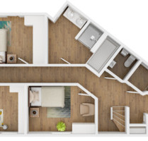 6,5 Zimmer auf 2 Etagen mit 2 Bädern in Warthausen