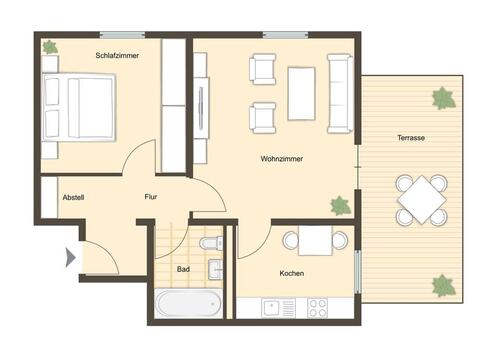 Foto - 2 Zimmer Terrassenwohnung zum Kaufen in Schweinfurt