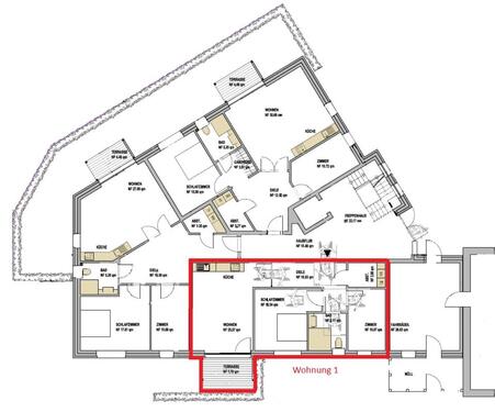 Foto - Etagenwohnung zur Miete in Wanna