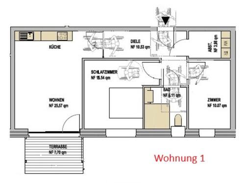 Foto - Etagenwohnung in Wanna