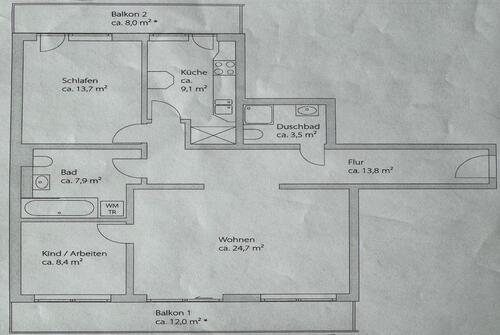 Foto - Schwabing! 100m2 Exklusive lichtdurchflutete 3Z.-Whg