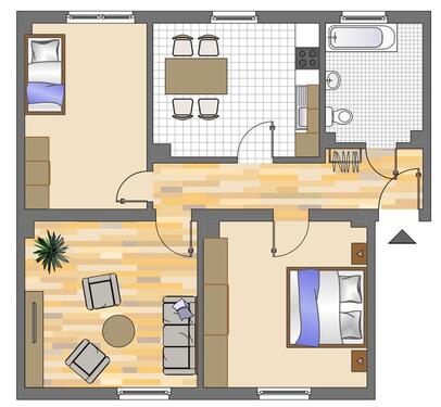 Foto - 3 Zimmer Dachgeschoßwohnung zur Miete in Dortmund