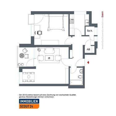 Foto - 2 Zimmer Etagenwohnung zur Miete in Kassel