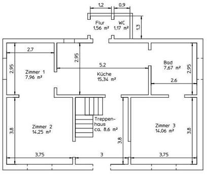 Foto - 3 Raum EG-Wohnung in Immelborn - 500,00&nbsp;EUR Kaltmiete, ca.&nbsp; 62,00&nbsp;m&sup2;