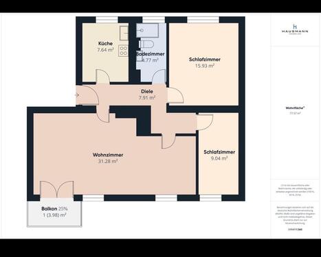 Foto - Wohnung in Düsseldorf Stockum - 349.000,00&nbsp;EUR Kaufpreis, ca.&nbsp; 78,00&nbsp;m&sup2;
