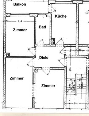 Foto - 3 Zimmer Erdgeschoßwohnung zur Miete in Hamm