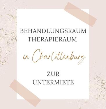 Foto - Behandlungs-Therapieraum zur Untermiete in Charlottenburg