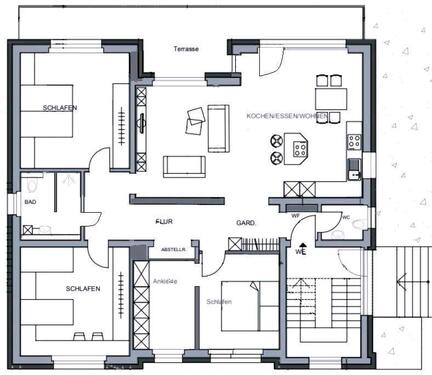 Foto - 3 Zimmer Etagenwohnung zur Miete in Großostheim