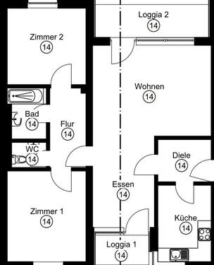 Foto - 3 Zimmer Etagenwohnung in Erlangen