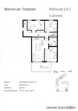 Foto - 4 Zimmer Etagenwohnung zur Miete in Burghausen