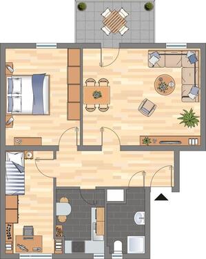 Foto - 3 Zimmer Etagenwohnung zur Miete in Hagen