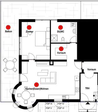 Foto - Schöne 1,5 Zimmer-Wohnung in ruhiger Lage
