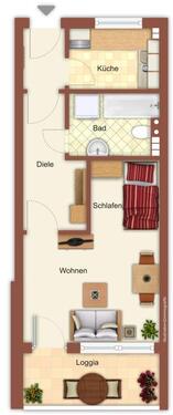 Foto - 1 Zimmer Etagenwohnung zur Miete in Mönchengladbach