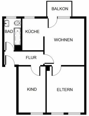 Foto - 2.5 Zimmer Etagenwohnung zur Miete in Essen