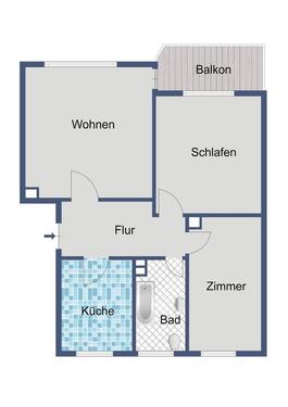 Foto - 3 Zimmer Etagenwohnung in Bad Hersfeld