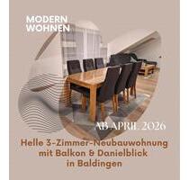 Helle 3-Zimmer-Neubauwohnung mit Balkon & Danielblick - Baldingen - Nördlingen