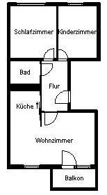Foto - Etagenwohnung in Halle (Saale) zur Miete